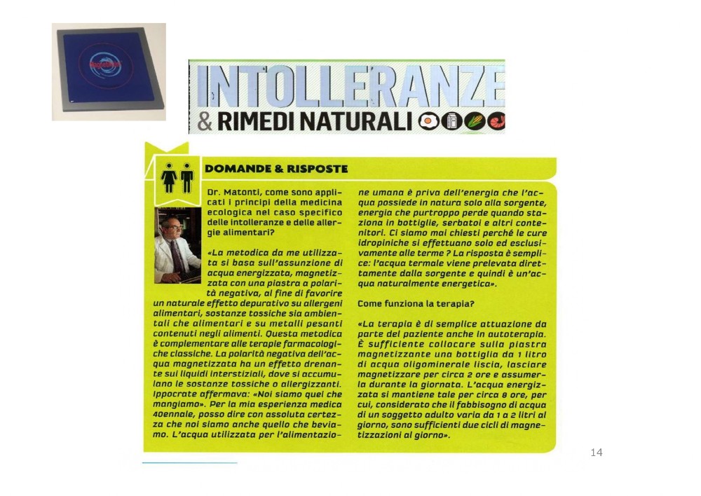 intolleranze alimentari acqua magnetizzata intolleranze acqua magnetizzata