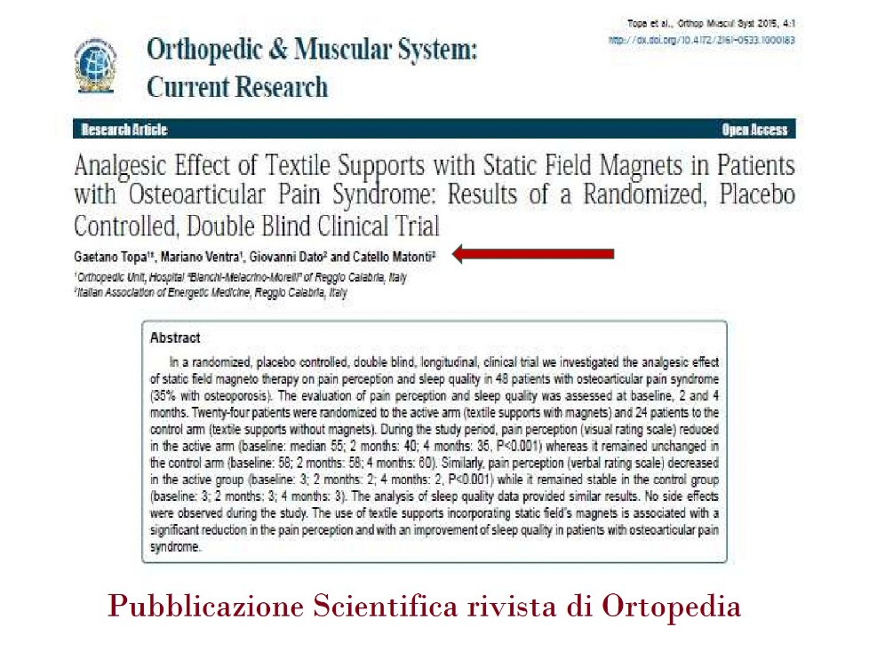 pubblicazione magnetoterapia magnetoterapia ricerca