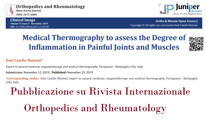 termografia a riposo pubblicazione scientifica pubblicazione termografia